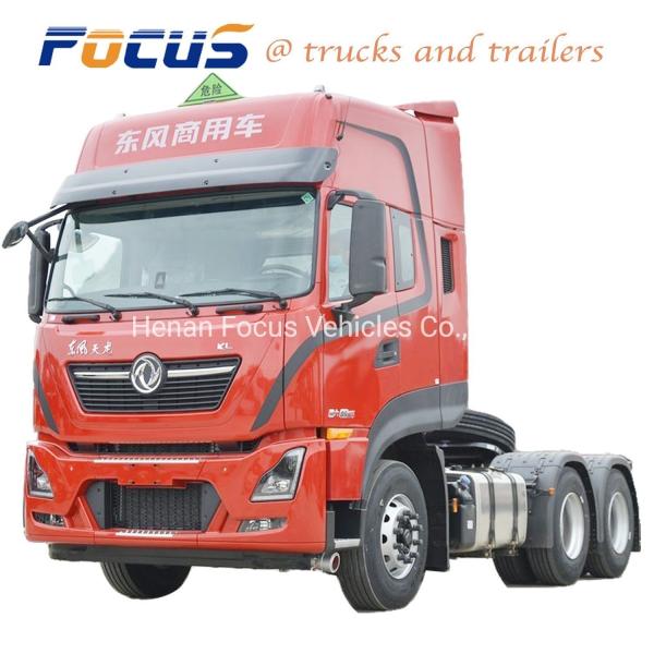 Ratio 2.71 Good Dongfeng 6 Wheels 10 Wheelers Tractor Head Tractor Tow Truck for Ghana