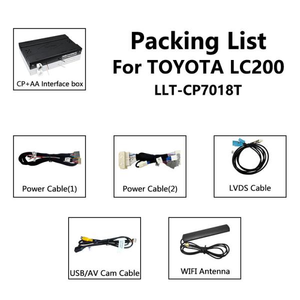 Interface Wireless Android Auto Carplay Lsailt para Lexus LX 570 LX570 2012-2015