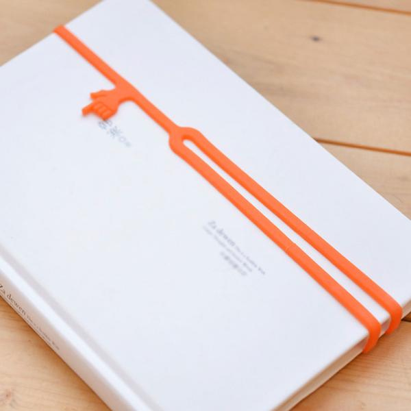 Eco-friendly Colorful Promotional Gift Finger Shape Elastic Custom Silicone Bookmark