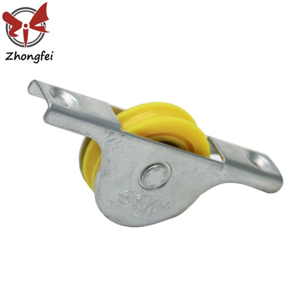 22mm U Groove Steel Sliding Door Wheels 4 roller With Ball Bearing