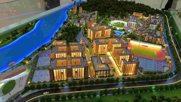1:150 University Campus Models School Scale Model For Architecture
