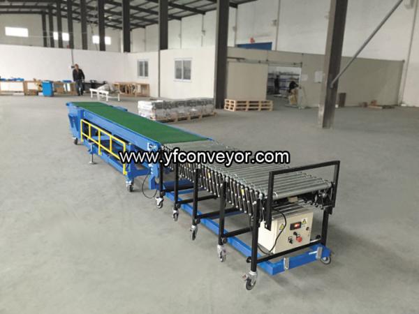 Telescopic truck loading conveyor/electric motor for conveyor belt/conveyor belt price