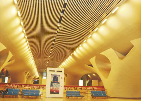 Aluminum Round Tube Kitchen Ceiling Tiles Suspended Metal Aluminium Profile Panel , 75mm Dia