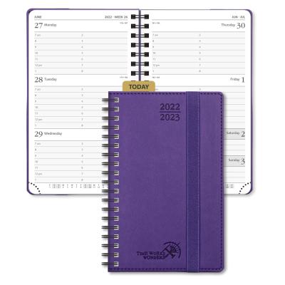 Profissionais roxos de Softshell Mini Planejador semanal For Students da espiral