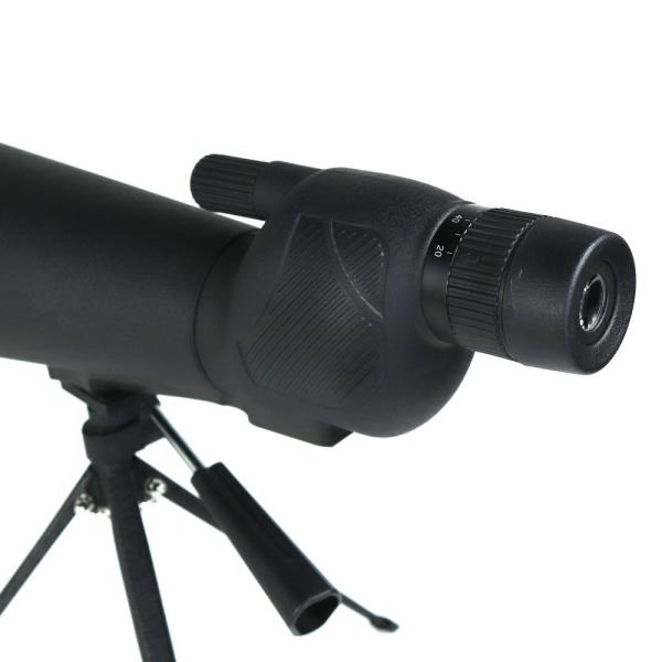 BAK4 Prism Black Telescope Straight Type Spotting Scope 22-66X80 with Tripod phone adapter for Bird Watching