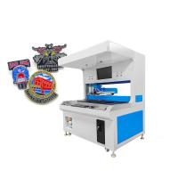 Machine de fabrication de badges en émail visuel à deux stations avec tension d'entrée 220V