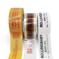 Bande blanche jaune transparente d'emballage de Bopp pour le cachetage de boîte