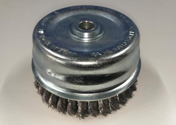 Surface Cleaning 5 Inch Heavy Duty Double Layer Cup Body Twist Knotted Cup Brush