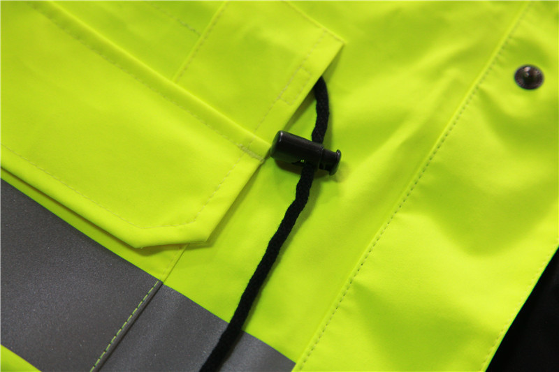 Рабочая одежда класса 3 HIVIS выдерживает куртку дождя безопасности 50 промышленную мыть