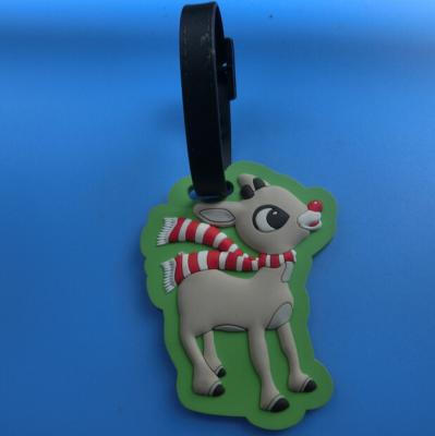 Cute design PVC luggage tag for event