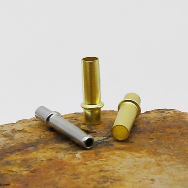 Customized Solid Copper Hollow Rivets Hot / Cold Heading Crafts