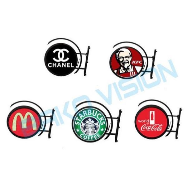 High Brightness Waterproof LED Logo Display for Outdoor Coffee Shop