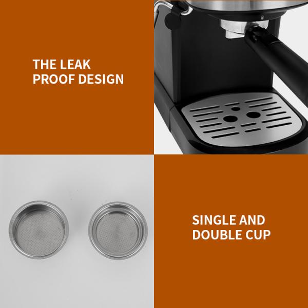 1000W Multifunction Coffee Machine Cappuccino Latte Stainless Steel Espresso Coffee Maker