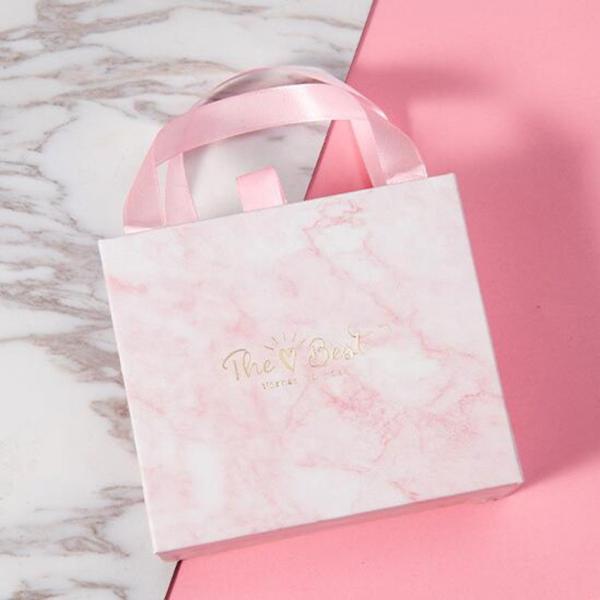 Festival Jewelry Gift Box Packaging / Drawer Gift Box Paper Sliding with Handle