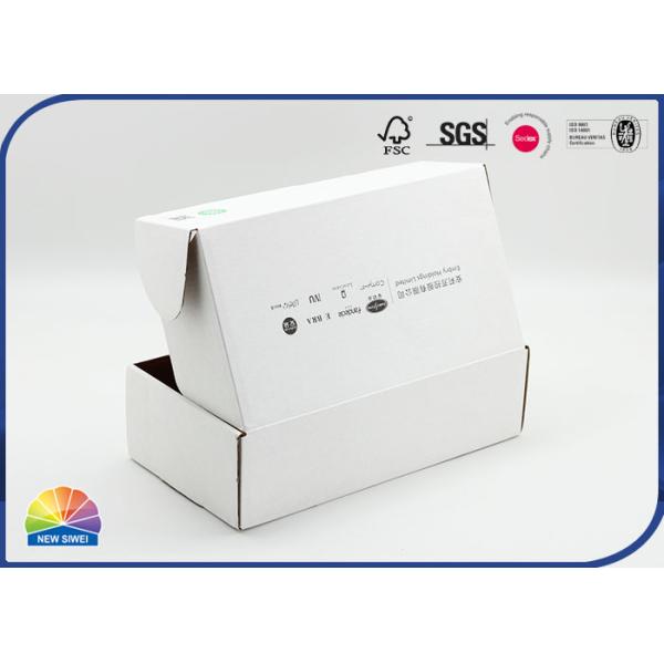 250 Gsm Green Kraft Paper Corrugated Mailer Box Logo Customized