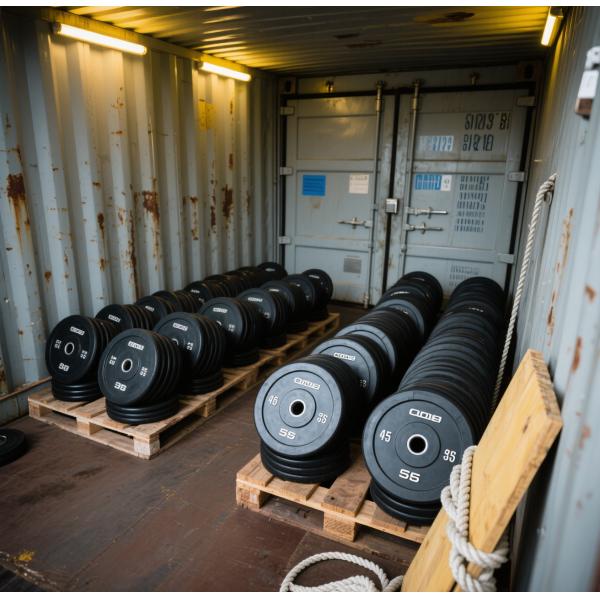 Black Rubber Plate Weights for Strength Training and Endurance Building