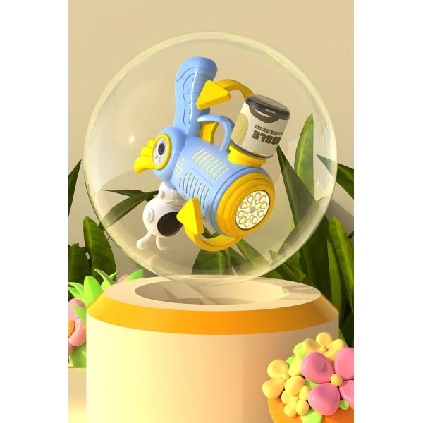 Unisex Fully Automatic 10 Hole Electric Bubble Blowing Toy for Children Cartoon Gift