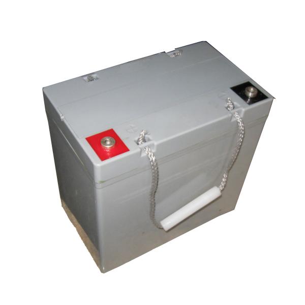 12V50AH Industrial Valve Regulated Lead Acid Battery with 10 Years Design Life, 50AH Capacity and ABS Case