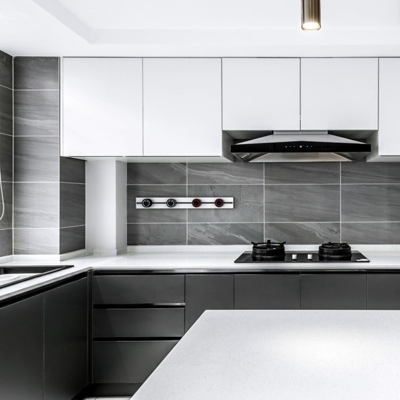MDF Door Material and Blum Hardware Combination Newest Modern Lacquer Kitchen Cabinet