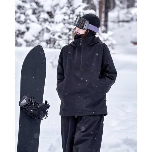 Custom OEM Couple 3L Waterproof Snowboard Ski Jacket Winter Warm Ski Sweatshirt