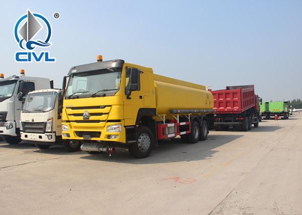 SINO TRUK CHASSIS 10 Wheels 6x4 20000 L Capicaty Oil Transport Fuel Tanker Truck Yellow color euro II