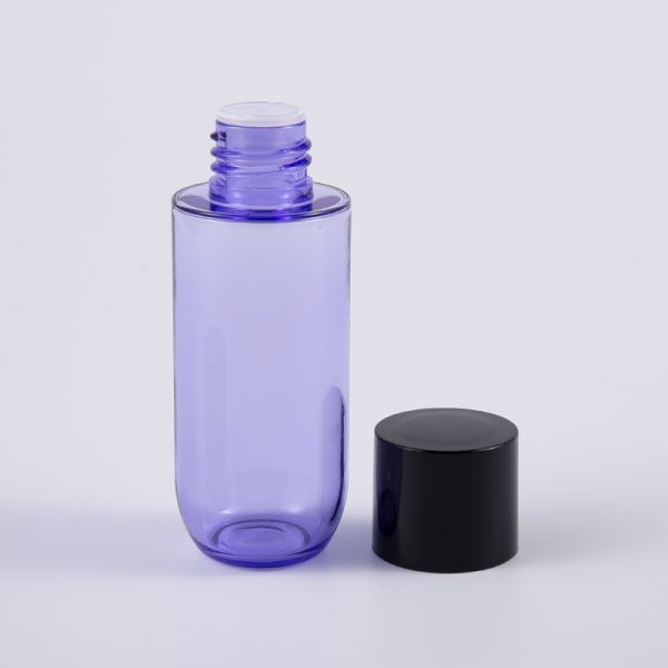 Sample Gift PETG Cosmetic Bottles Sleek Round Clear 20ml