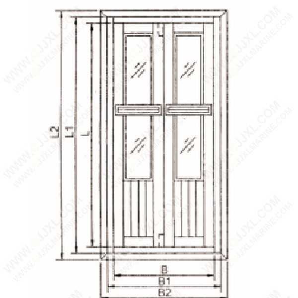 Aluminium Glass Ornament Door
