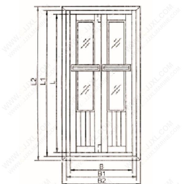Aluminium Glass Ornament Door