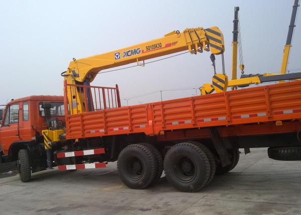 Durable Safety XCMG Transporting Telescopic Boom Truck Mounted Crane, 13m Height