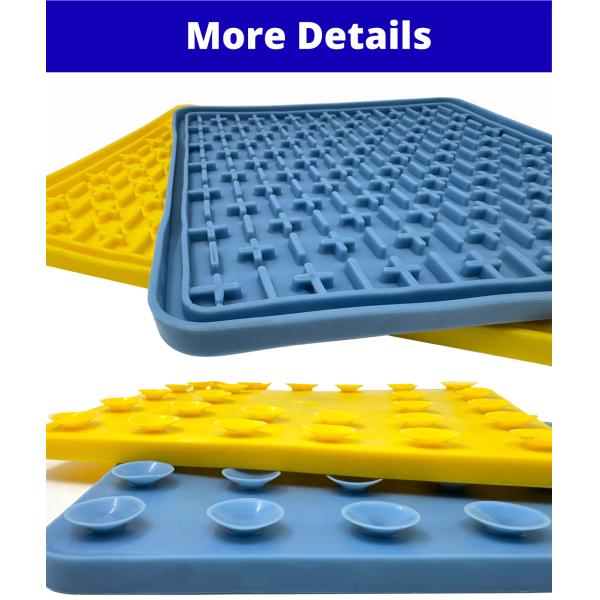 Tapete para lamer de silicona plegable para perros apto para lavavajillas con ventosas