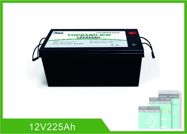 Bluetooth 225Ah Lithium 12V Deep Cycle Battery LiFePO4 Battery Management System