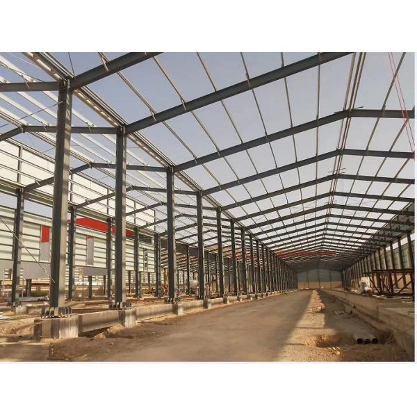 Prefabricated Long Span Steel Frame Industrial Warehouse With Customized Design