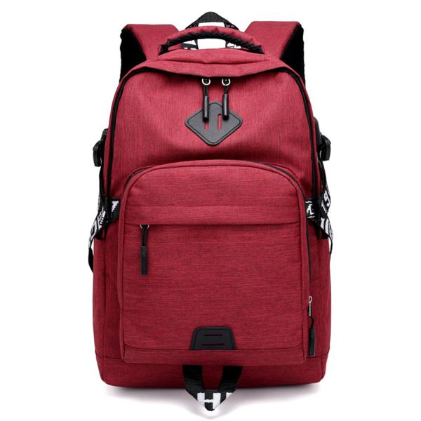 Korean version of the new shoulder bag USB rechargeable computer bag Oxford cloth outdoor sports travel backpack