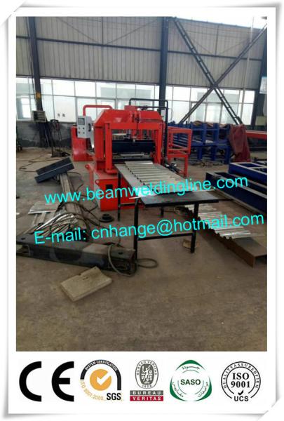 Laser Tracking Corrugated Web H Beam Welding Line , Corrugated Web Beam Welding