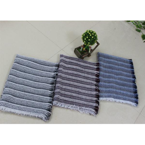 176g 180*60cm 100%Acrylic woven crochet stripe scarf poncho best price factory keep warm fashion china supplying