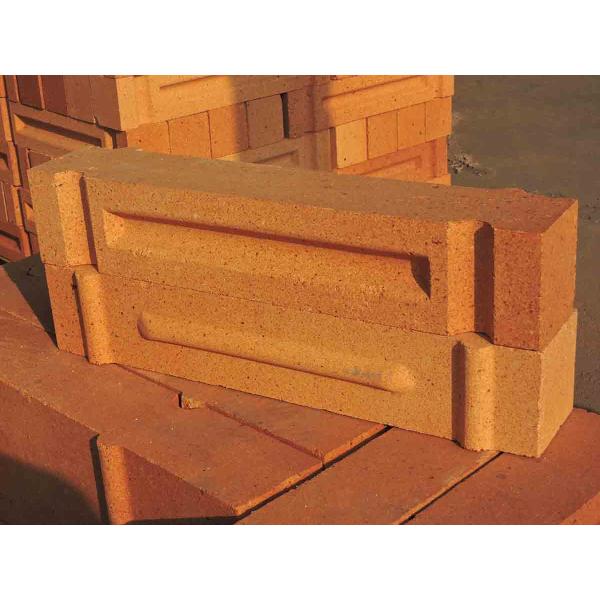 Special Shaped Alumina Silica Fire Brick 58% Al2O3 Low Porosity Clay Material
