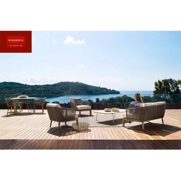 Outdoor Patio Furniture Set with Latest Design Garden Weatherproof Rope Garden Sofa