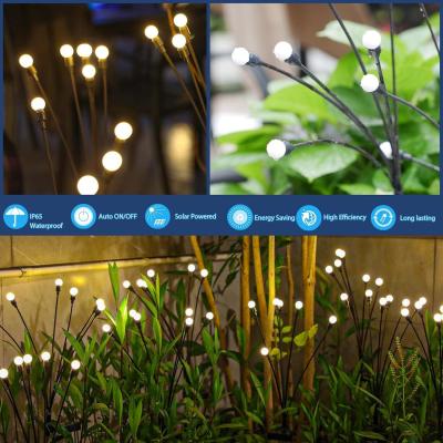 Solar Powered Modern Style Firefly Outdoor Lights With Motion Sensor