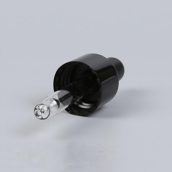 18/410 сияющих черных алюминиевых капельниц пипетки масла крышки капельницы эфирного масла
