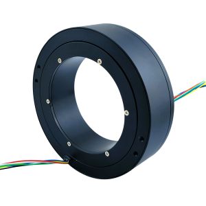 Bague collectrice électrique et de signal à grande ouverture, diamètre intérieur 72 mm, diamètre extérieur 112 mm, 0,5 A, faible courant