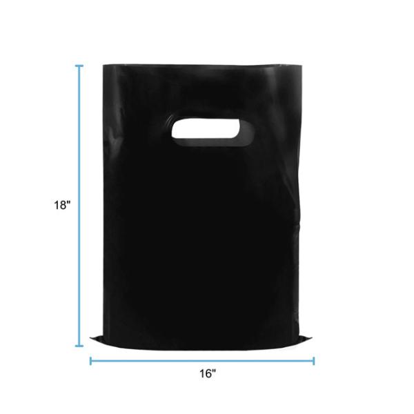 Gravure Printing 2.35mils Plastic Merchandise Bags LDPE With Handles