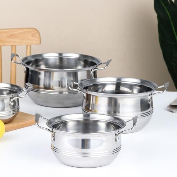 Amazon Top Seller Kitchen Cooking Cookware Multipurpose Colorful Stainless Steel Cookware Sets