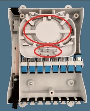 Крытый Multi прибор сетевого интерфейса жилой единицы (MDU) (NID) коробка распределения волокна Средний-пяди 8 портов