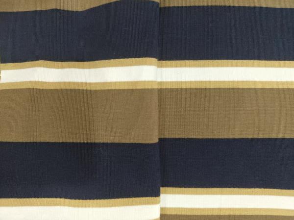 Tissu tricoté à rayures douces 95 coton 5 spandex pour T-shirts