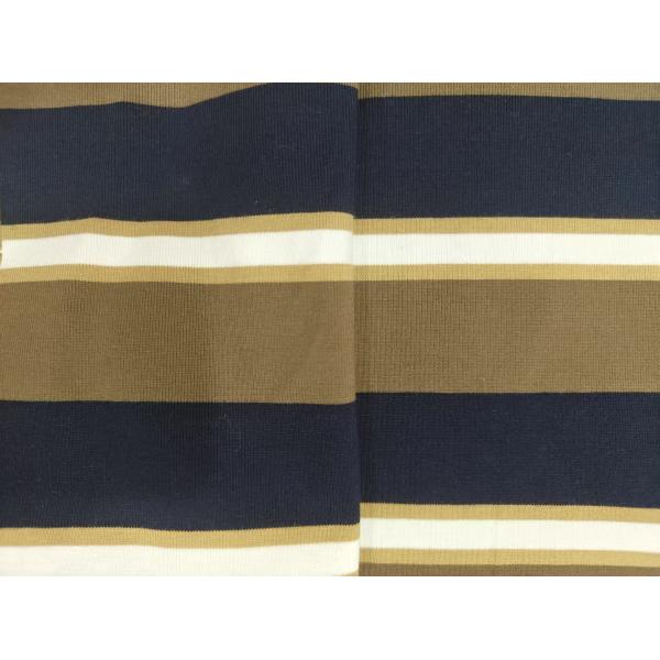 Tissu tricoté à rayures douces 95 coton 5 spandex pour T-shirts