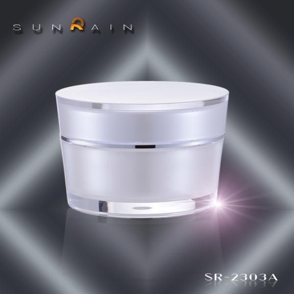 Frascos de empacotamento 15g 30g 50g SR-2303A do cosmético de creme de cristal de PMMA