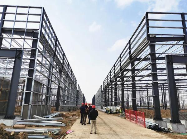Pre-Engineered Steel Structural Frame Mechanical Parking Garage Carport