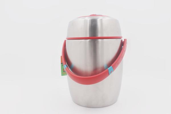 2L Tableware insulated food jar with handle lid stainless steel airline bento lunch box