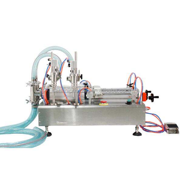 Полная пневматическая двойная столовая машина для наполнения жидкостью с точностью наполнения 1%