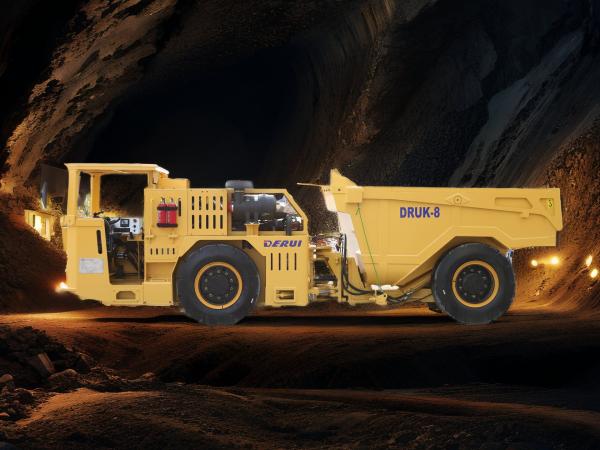 DERUI DRUK-8 Compacto Carregador de mina de ouro subterrâneo Carregador de mina de cobre caminhão caminhão de mineração